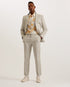 DAMASKT-Suits-Slim Cotton Linen Trouser- Ted Baker Romania